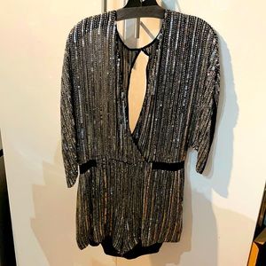 NWT Parker Kimora Sequin Romper